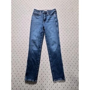 Madewell Stovepipe Jeans Dark Wash High Rise Size 28